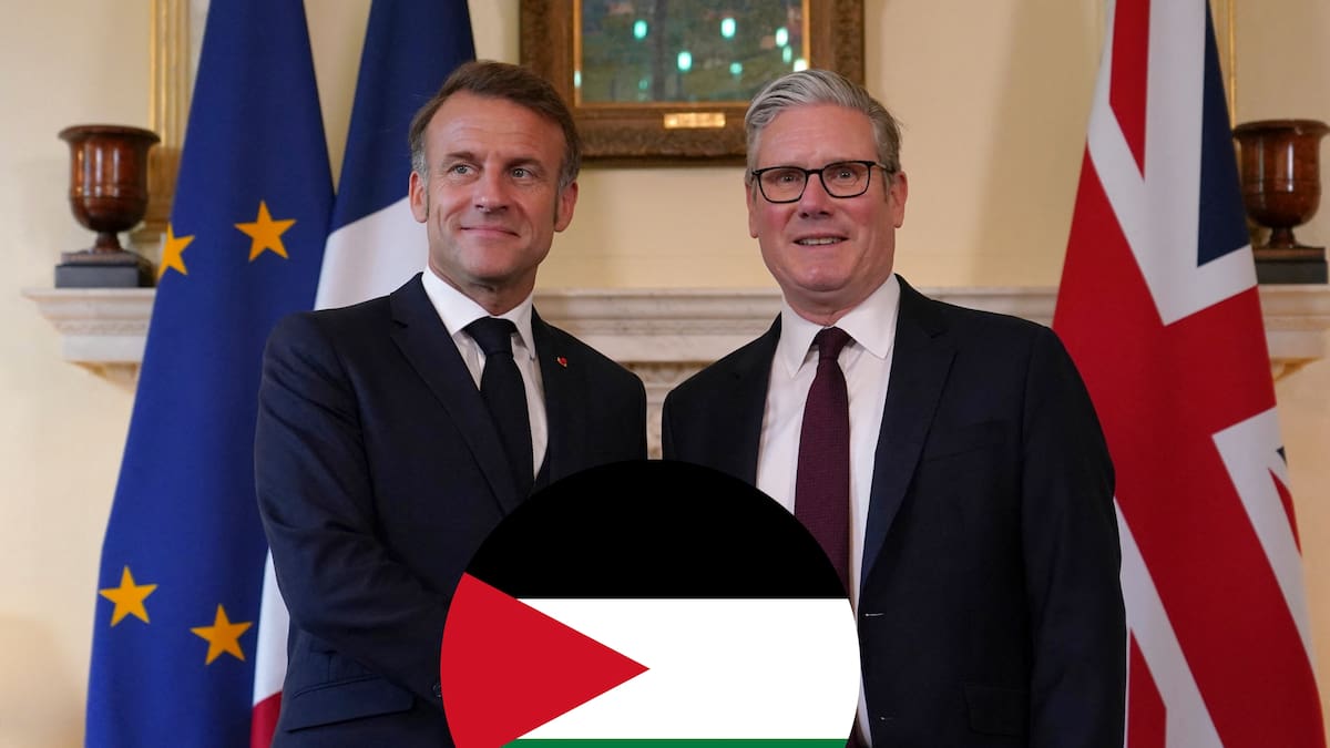 Macron pidió que Francia y Reino Unido reconozcan conjuntamente el Estado de Palestina