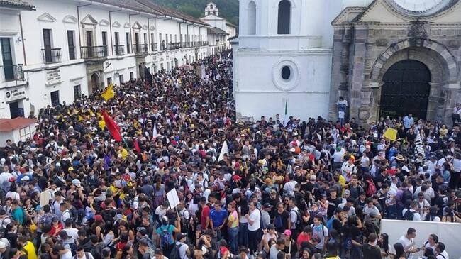 Los manifestantes se concentrarán en el norte y el Sector Histórico de Popayán . Foto: Cortesía Unicauca Estéreo 104.1
