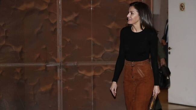 El polémico descuido de vestuario de la reina Letizia. Foto: Agencia EFE
