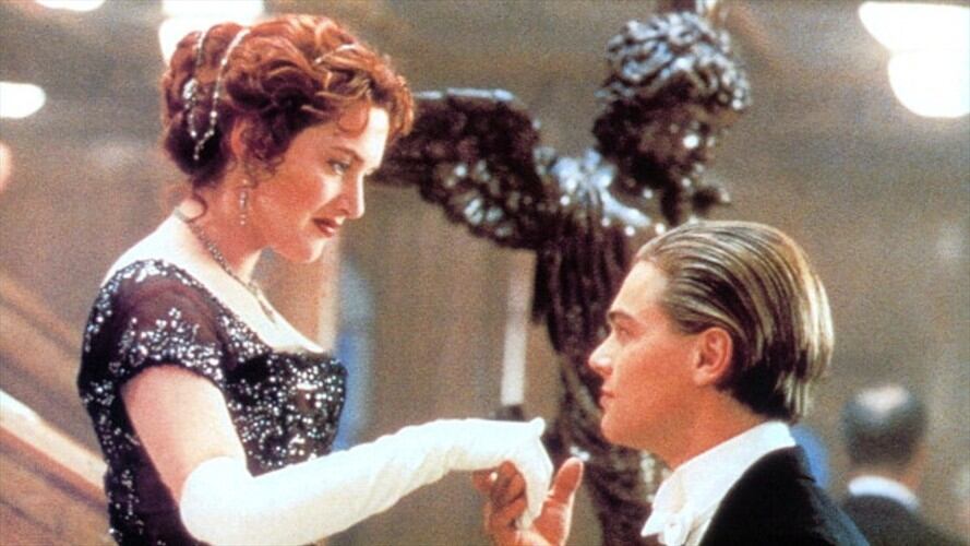 Kate Winslet y Leonardo DiCaprio en "Titanic". Foto: Getty Images