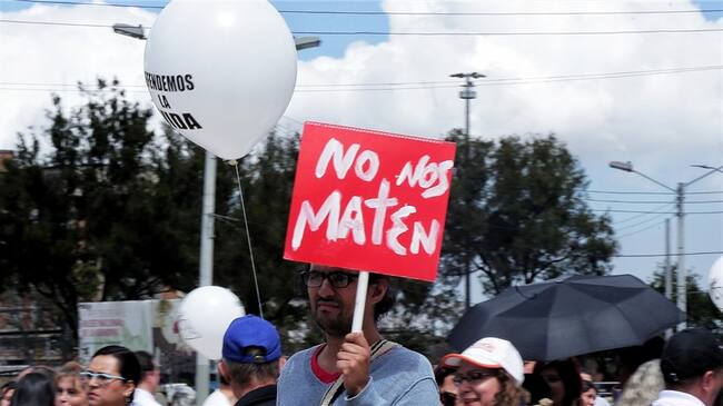Marcha de maestros programada para el próximo Jueves. Foto: Colprensa