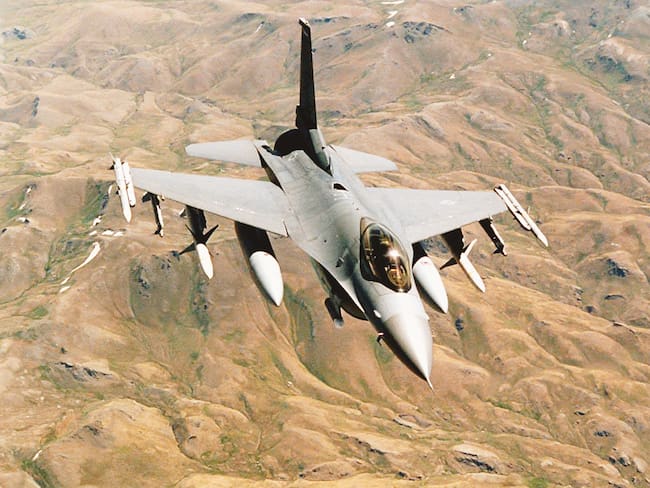 Imagen de referencia de F-16. Foto: Getty Images.