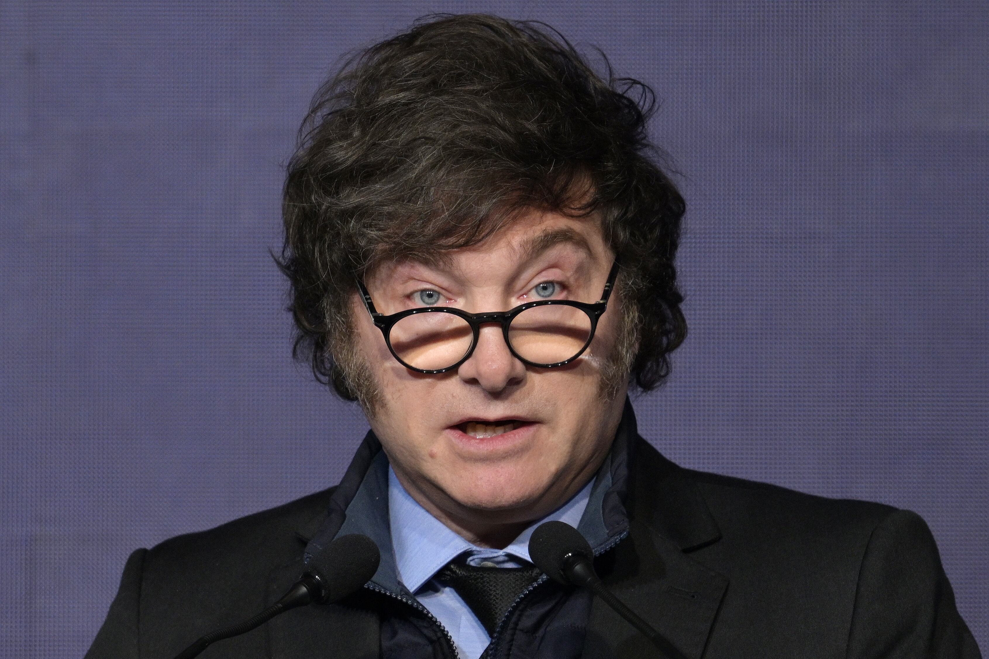 Javier Milei FOTO: by JUAN MABROMATA / AFP JUAN MABROMATA/AFP via Getty Images