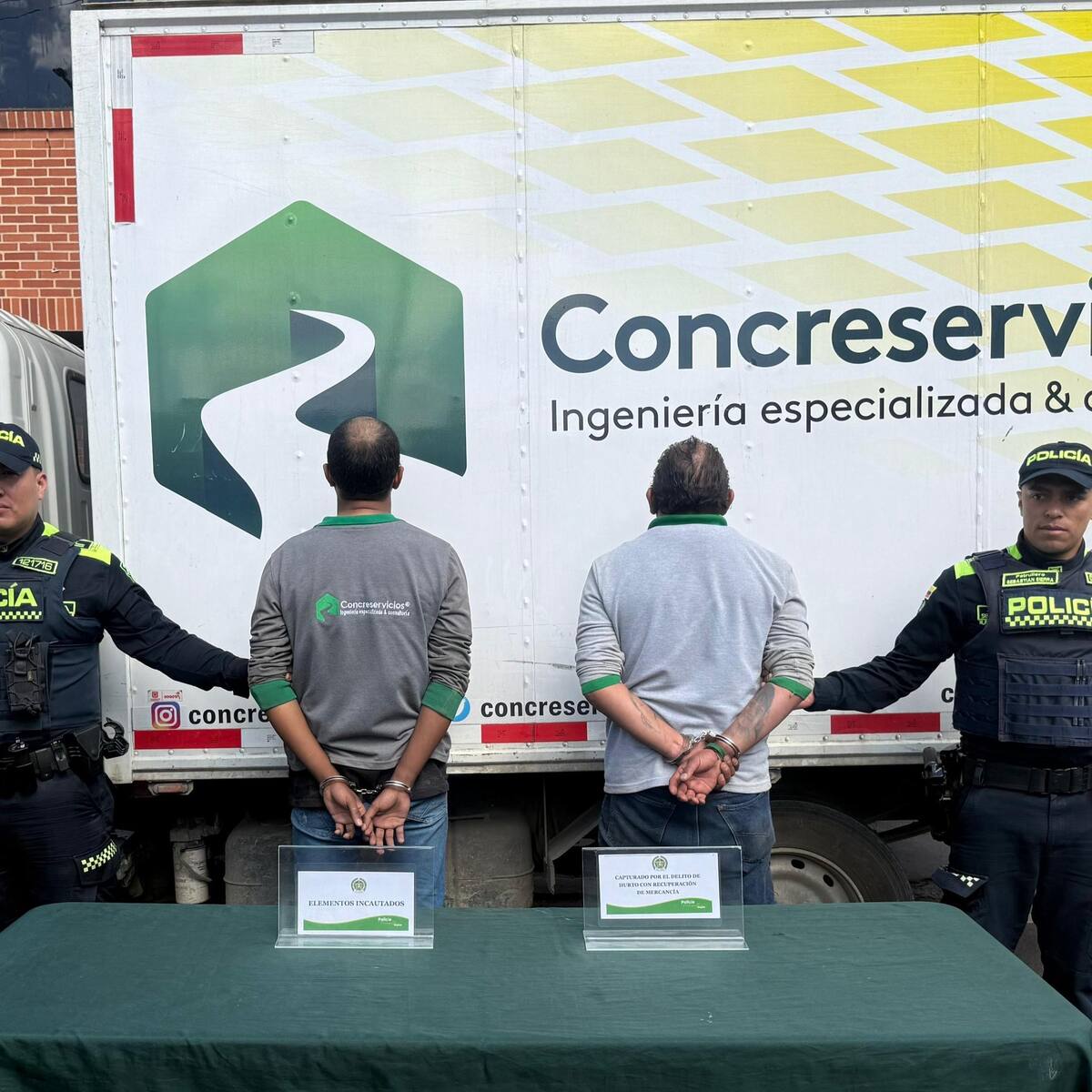 Capturan a dos hombres que querían robar un camión con maquinaria de la obra del Metro de Bogotá