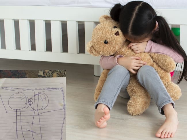 A través de un dibujo de su hija, madre descubrió que la menor era abusada por su padrastro