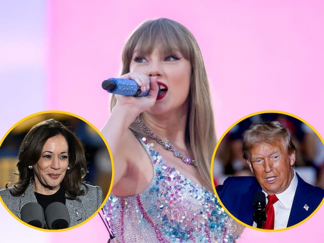 Taylor Swift (EFE/EPA/Rossella Papetti) // Kamala Harris (EFE/EPA/Lon Horwedel) // (EFE/EPA/Erik S. Lesser)