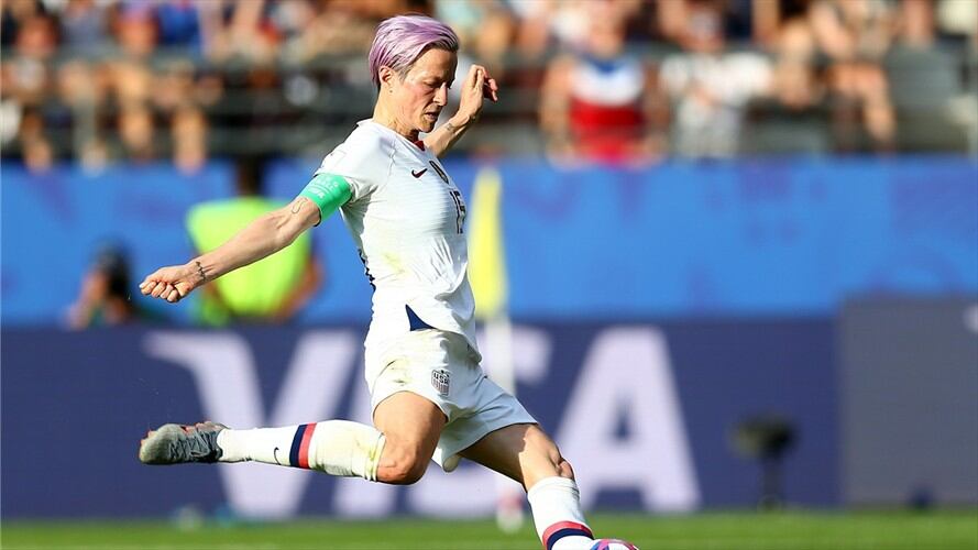 La capitana de la selección femenina de fútbol de Estados Unidos, Megan Rapinoe. Foto: Getty Images
