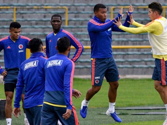 Selección Colombia entrenando en Bogotá. Foto: Getty Images