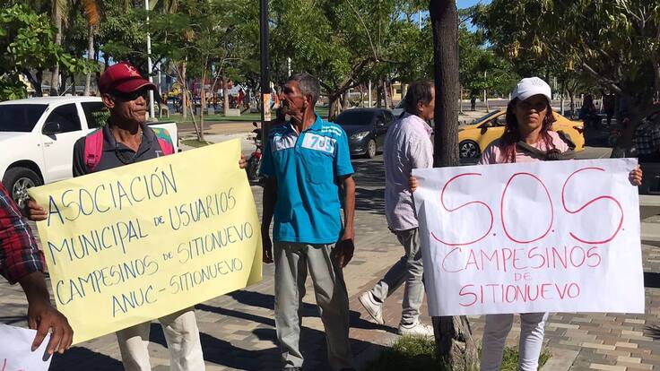 Productores de Sitionuevo, Magdalena, protestan por falta de atención del Gobierno