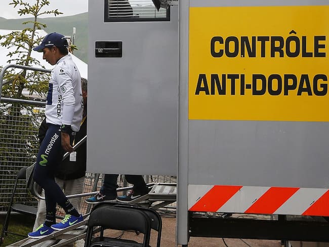 Control Antidoping Colombia.  (Photo credit should read PASCAL GUYOT/AFP via Getty Images)