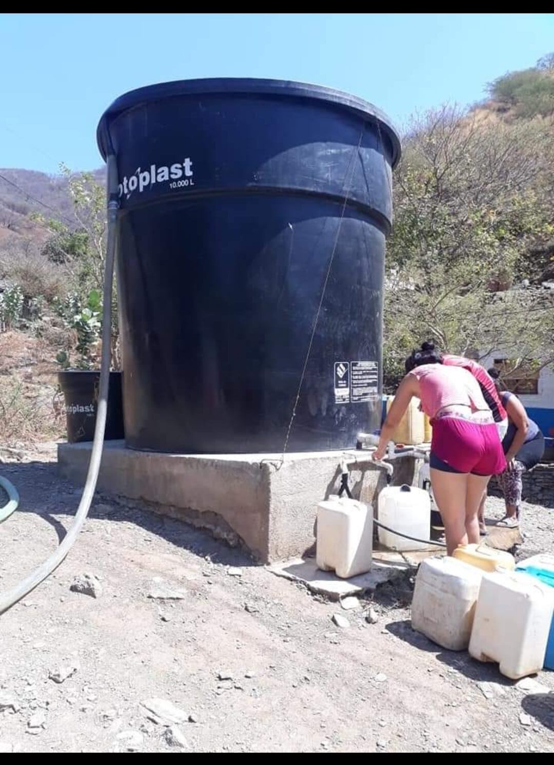 Barrios sin agua en Santa Marta Foto: William Nieto