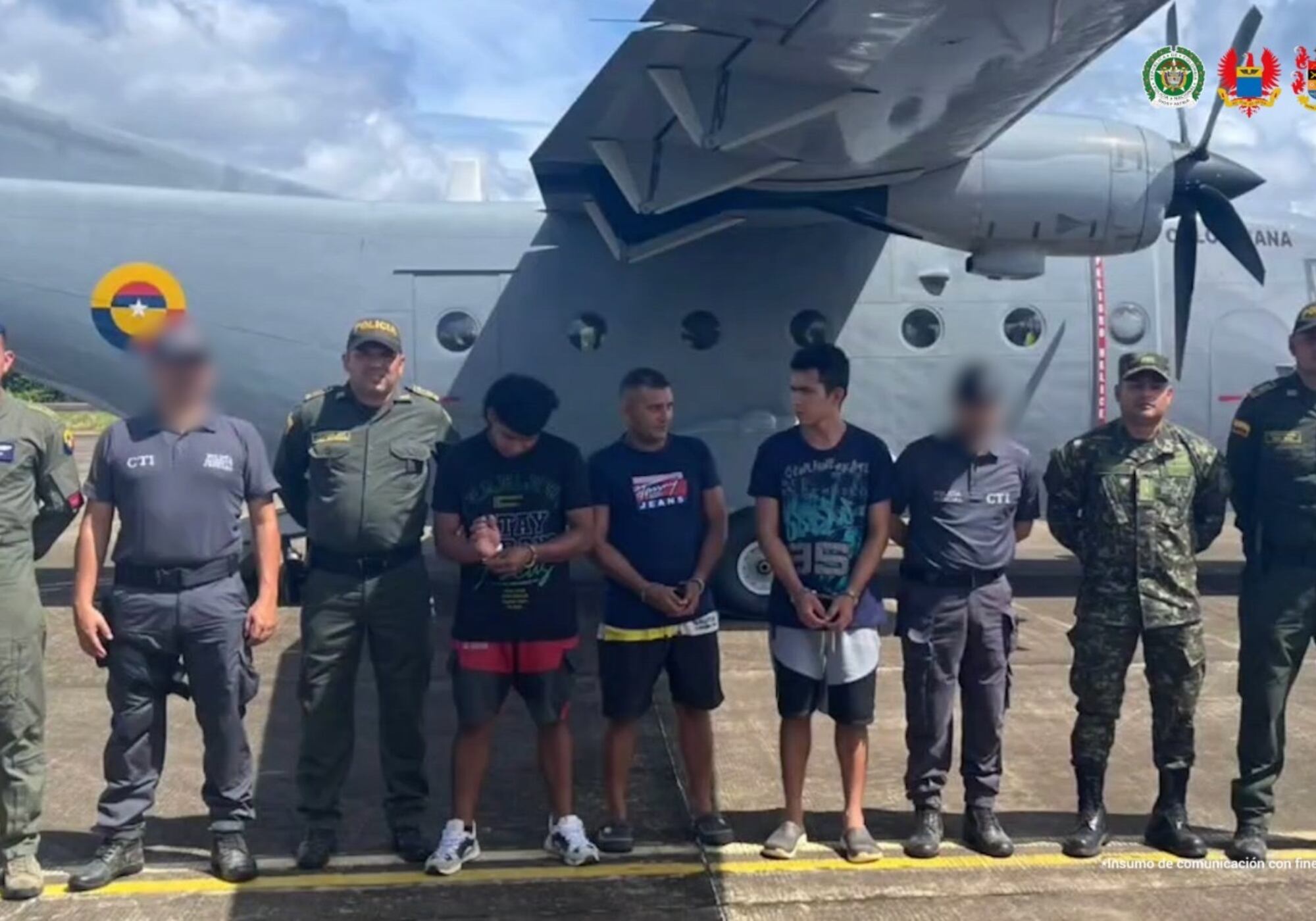 Capturan a tres presuntos integrantes de disidencias de las Farc por reclutar menores indígenas