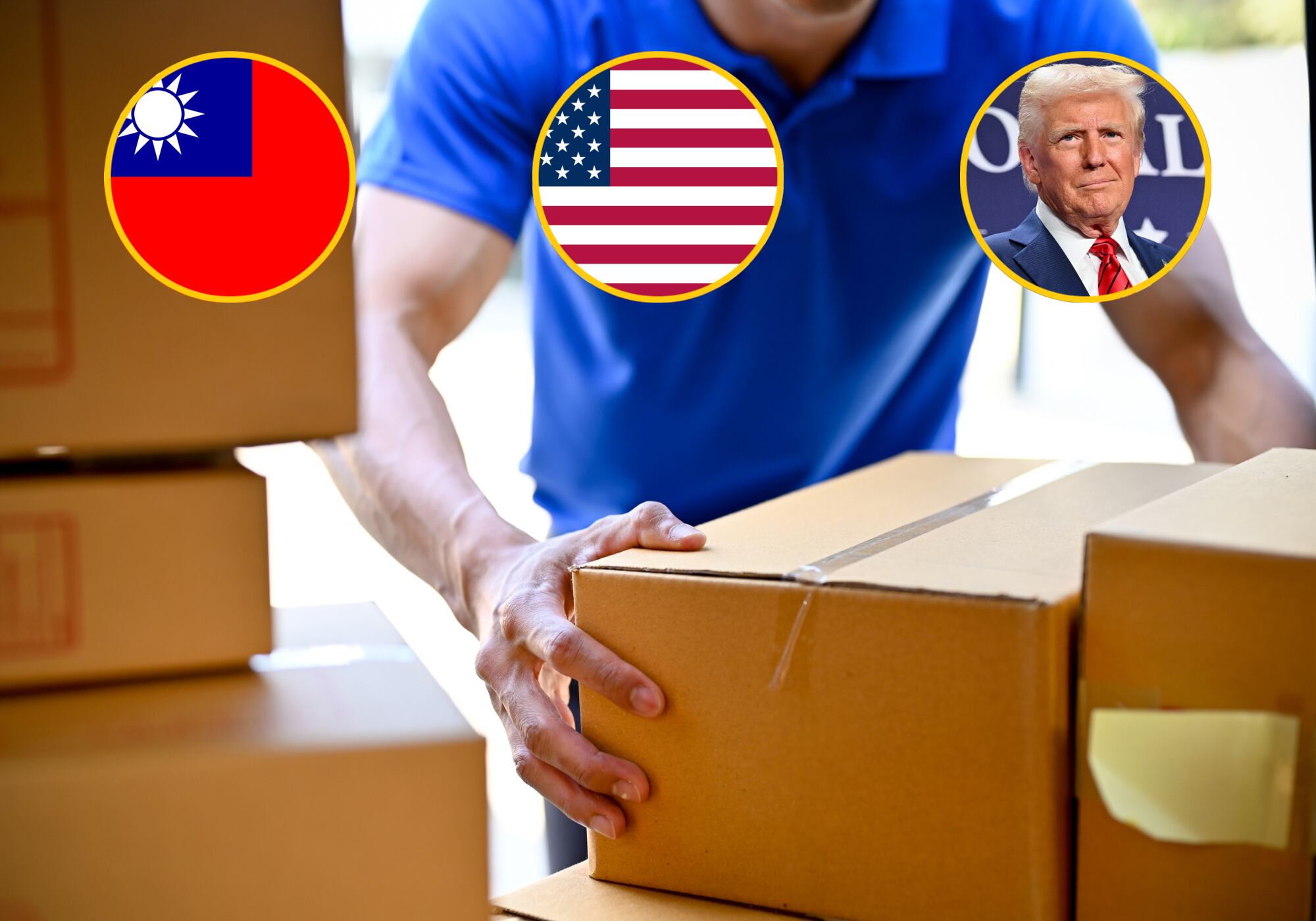 Taiwán suspende sus envíos de paquetes pequeños a EE.UU. por los aranceles de Trump. Foto: Getty Images.