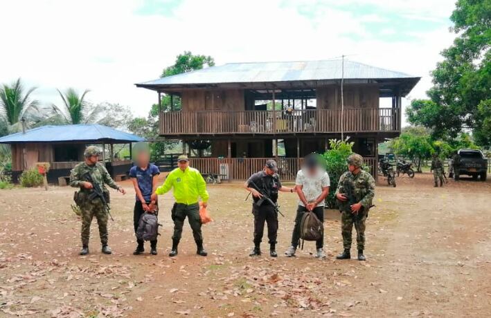 Alias ‘Anderson’ y alias 'Iván'. Foto: Ejército