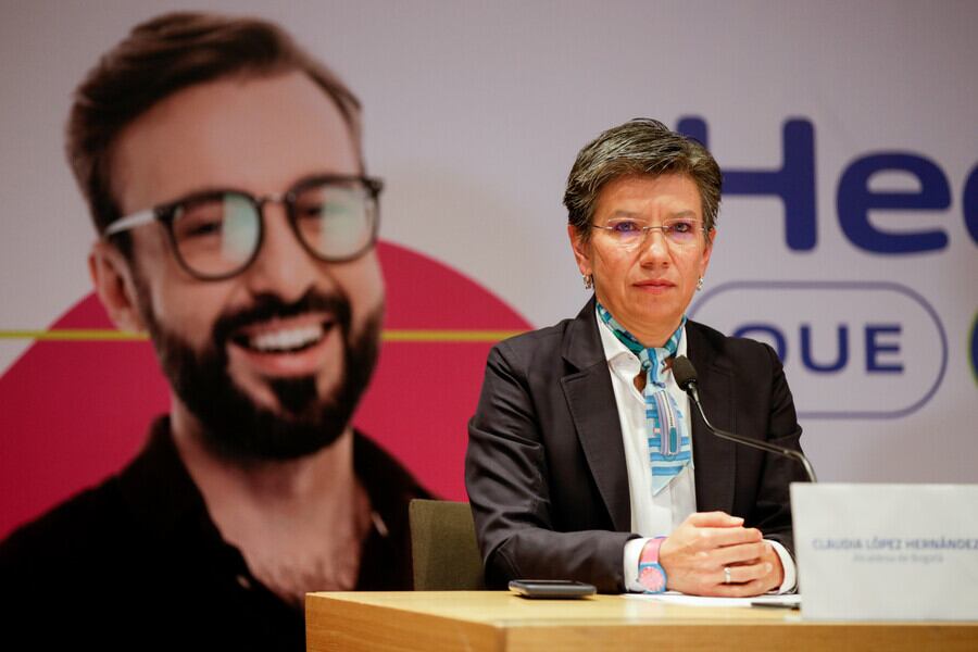 Alcaldesa de Bogotá, Claudia López. Foto: Colprensa.