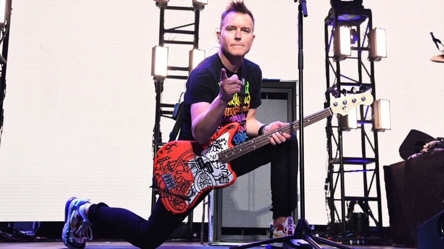 Mark Hoppus, vocalista y bajista de Blink-182. Foto: Getty Images/ Kevin Mazur