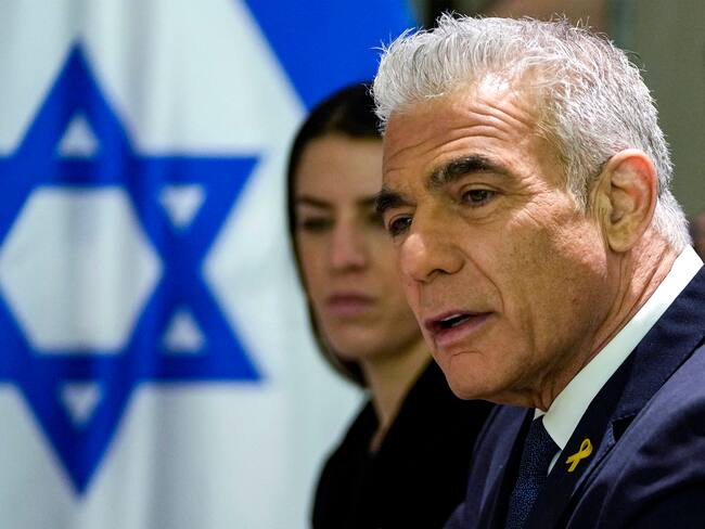 Yair Lapid. Foto por MARK SCHIEFELBEIN/POOL/AFP via Getty Images