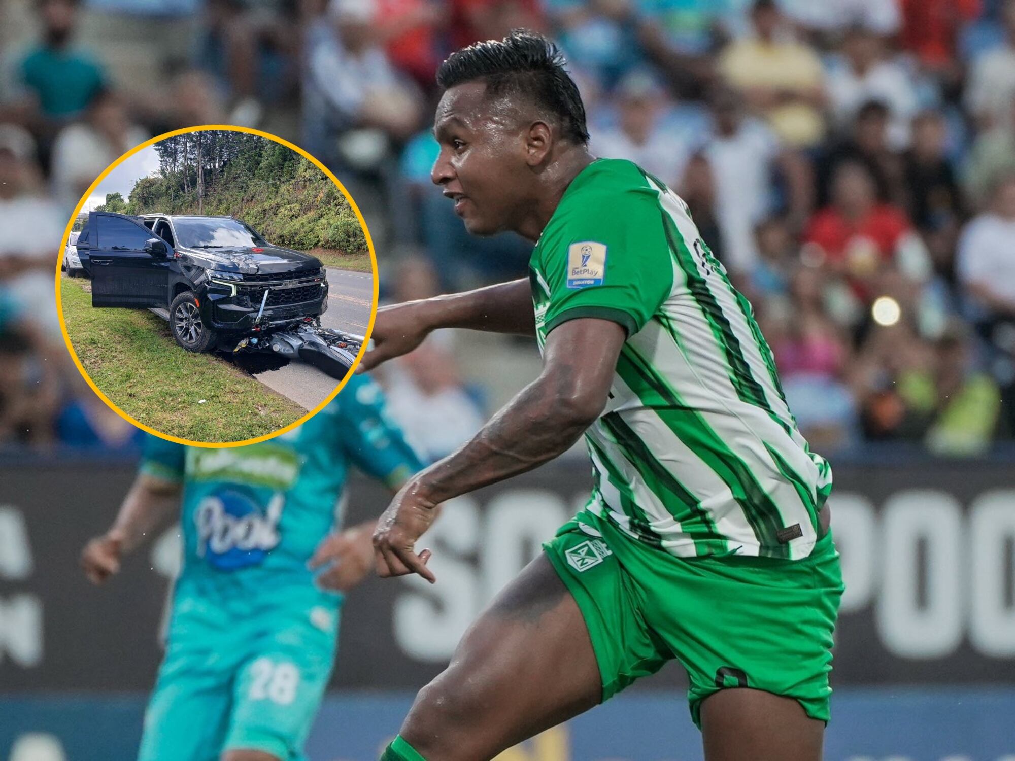 Alfredo Morelos, jugador de Nacional. Fotos: Twitter Nacional y cortesía.