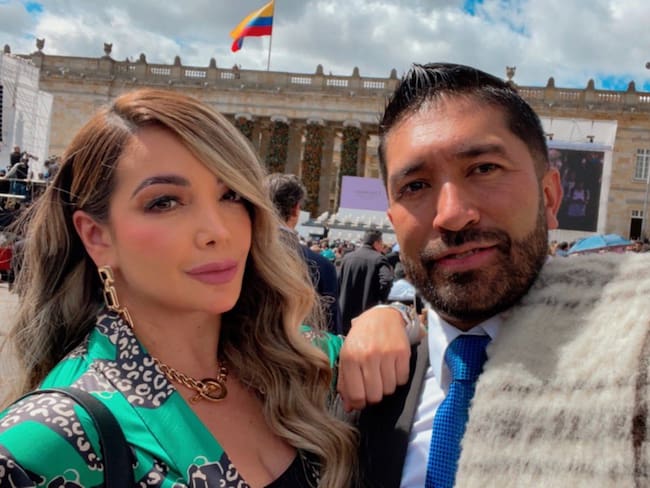 Rosa Juliana Herrera y Cpesar Pachón. Foto: Twitter Rosa Juliana Herrera