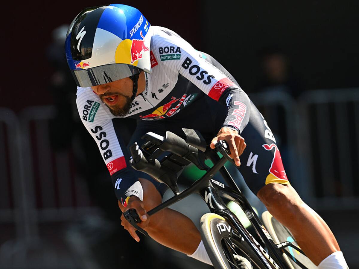 Daniel Felipe Martínez del Red Bull - Bora, fue el mejor de los cinco pedalistas nacionales