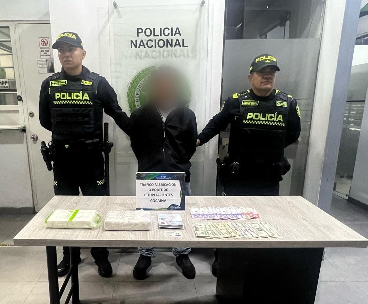 Capturan estadounidense que se hacía pasar por sordo para transportar cocaína en Bogotá. Foto: suministrada.