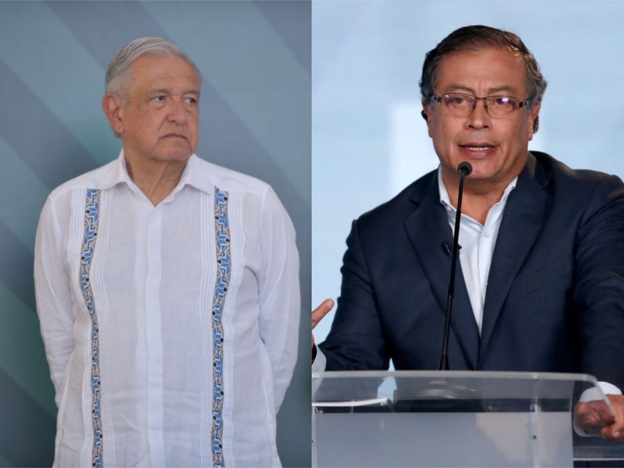 Gustavo Petro y Andrés Manuel López Obrador. Foto: Getty Images