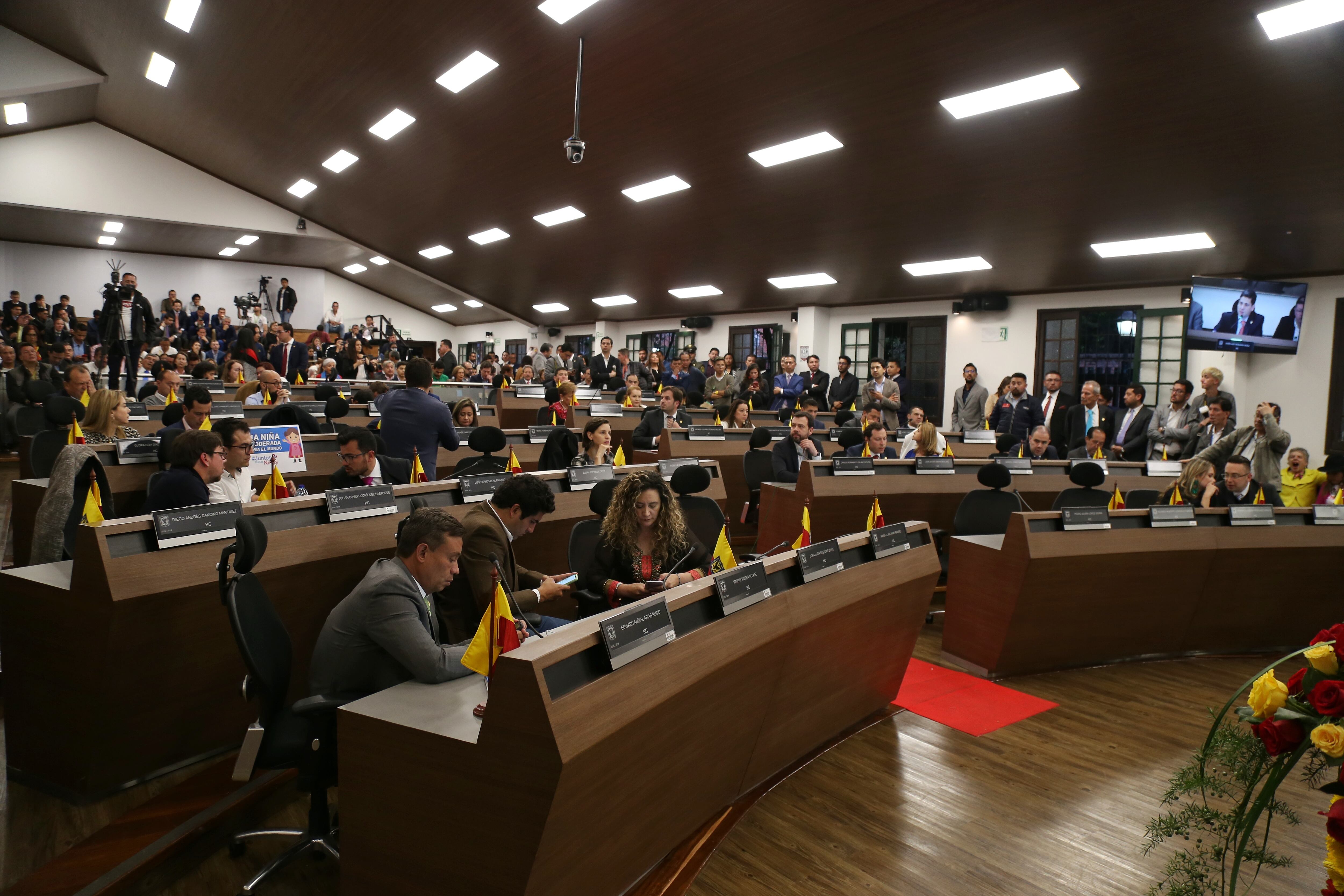 Bogotá, 01 de Enero de 2019. En la tarde de este miércoles se llevó a cabo la Instalación del Consejo de Bogotá. En la foto: Claudia López, Alcaldesa de Bogotá. (Colprensa - Álvaro Tavera)