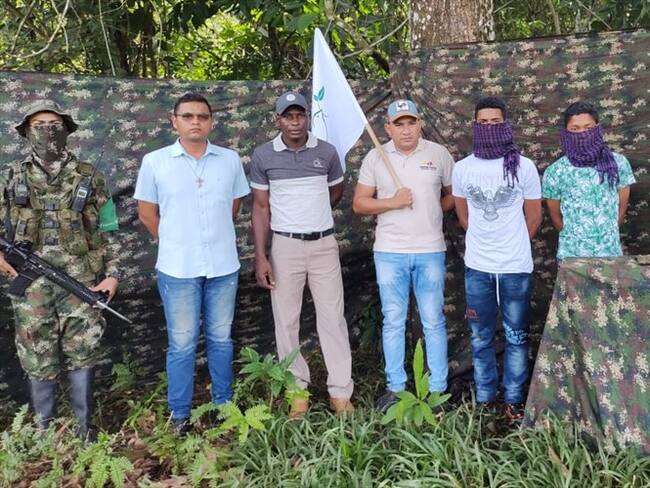 Los menores fueron retenidos en inmediaciones de las veredas Mina Piojó y El Paraíso. Foto: Cortesía