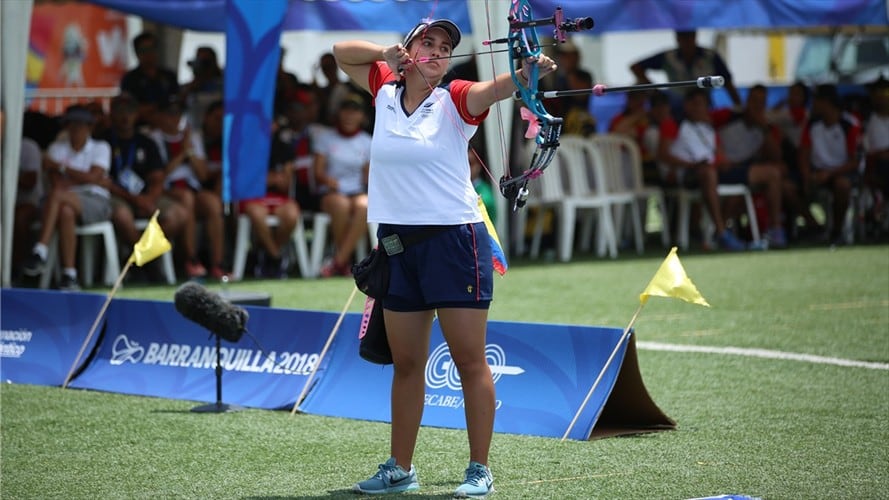 Sara López consiguió su quinto título en la competencia de Tiro con Arco. Foto: Colprensa
