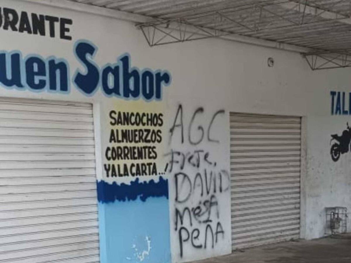 Temor en El Retén, Magdalena, por la aparición de grafitis de las ‘AGC’