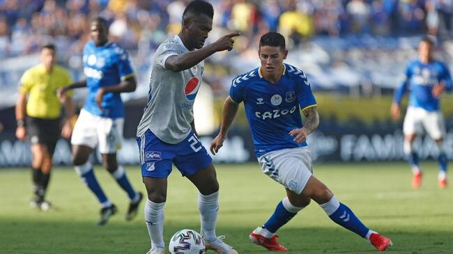 Con empate termina el partido entre Millonarios y el Everton de James Rodríguez. Foto: Twitter: @Florida_Cup