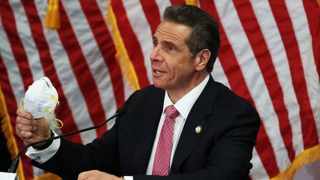 Si no estoy aquí mañana, es que ha dado positivo: Andrew Cuomo. Foto: Getty Images
