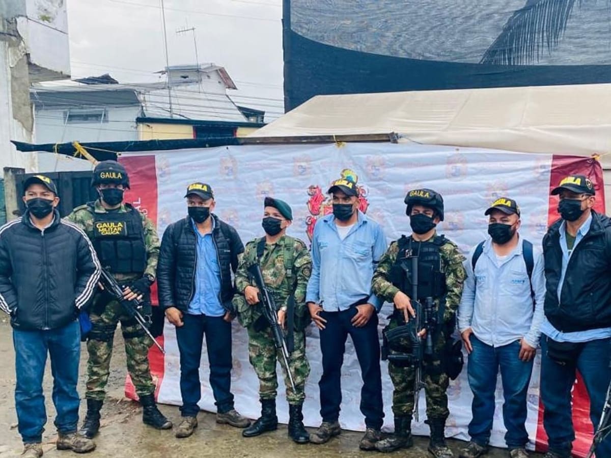 El Ejército logró la liberación de cinco secuestrados en El Tambo, Cauca