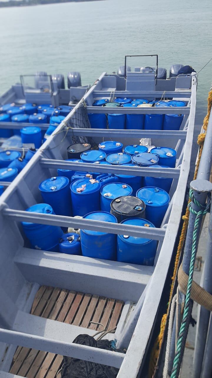 Se incautaron más de cinco toneladas de cocaína. Foto: Armada Nacional