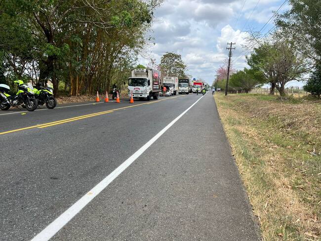 Autoridades reportan vías despejadas en el departamento de Córdoba. Foto: Policía.