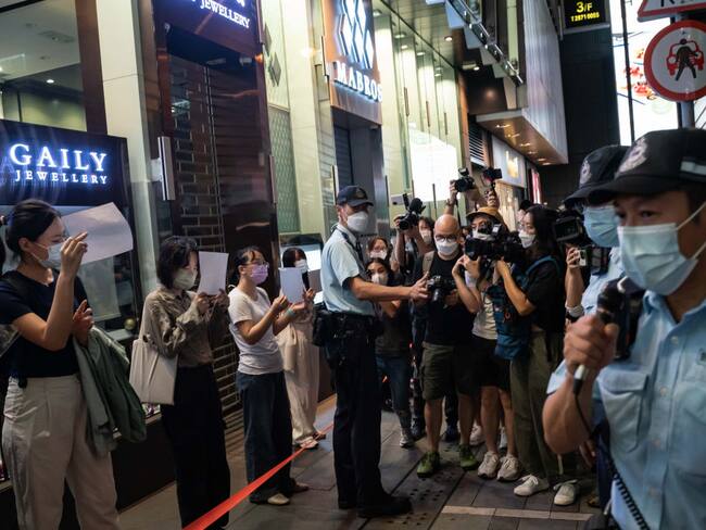 Hong Kongers Protest China's Zero-Covid Policies (Photo by Anthony Kwan/Getty Images)
