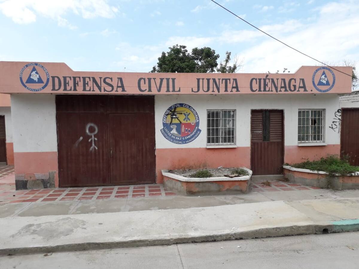 Sede de la Defensa Civil de Ciénaga se está cayendo a pedazos