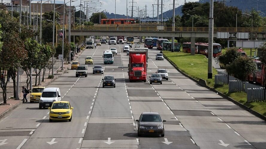 La Autopista Norte se ampliará a cinco carriles dentro de Bogotá . Foto: Colprensa