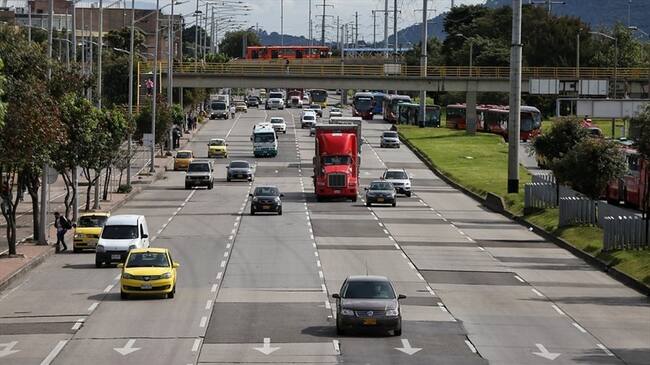 La Autopista Norte se ampliará a cinco carriles dentro de Bogotá . Foto: Colprensa