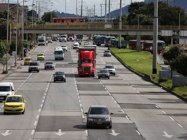 La Autopista Norte se ampliará a cinco carriles dentro de Bogotá . Foto: Colprensa