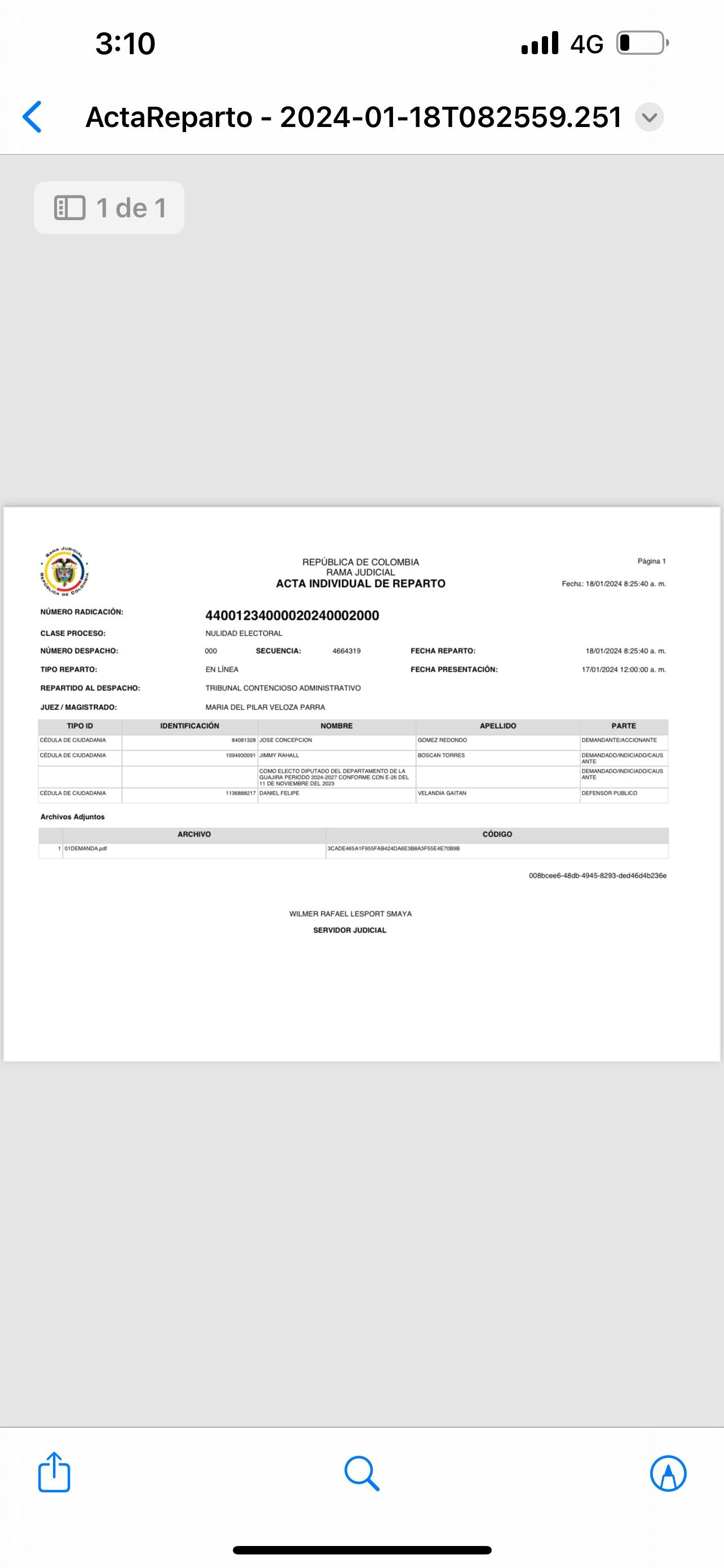 Demanda contra candidato a la Gobernación de La Guajira.