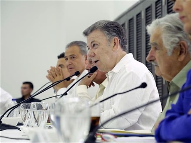 A los colombianos no nos va a quedar grande la paz: Santos. Foto: Colprensa