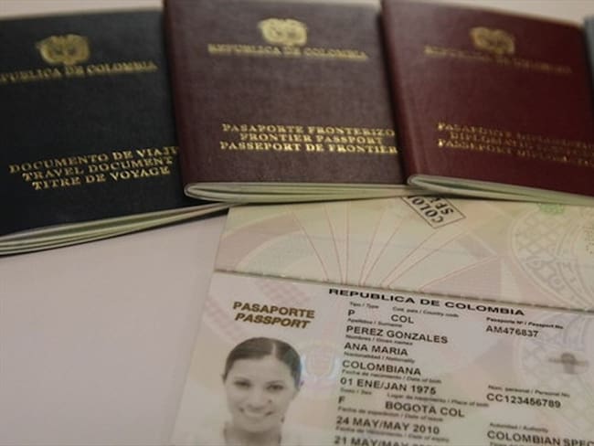 A partir del primero de enero de 2018 cambia la tarifa de los pasaportes a nivel nacional. Foto: Colprensa