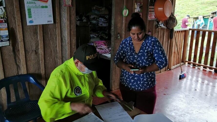 Magdoris García Siscue haría parte de las redes de apoyo de las disidencias de la columna móvil Teófilo Forero de las FARC. Foto: Fiscalía General de la Nación / LAURA PALOMINO