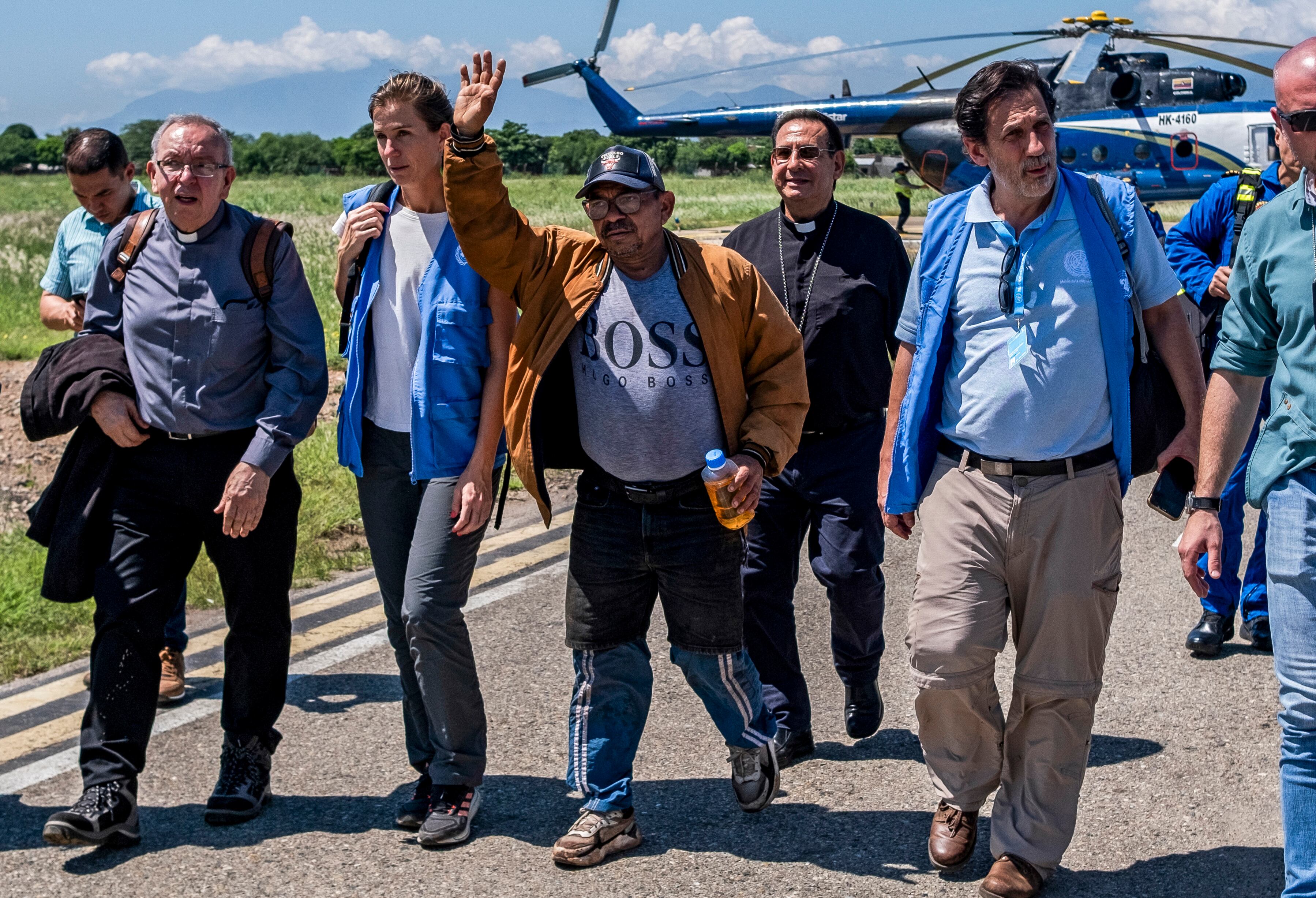 Libertad de Luis Manuel Díaz. Foto: EFE.