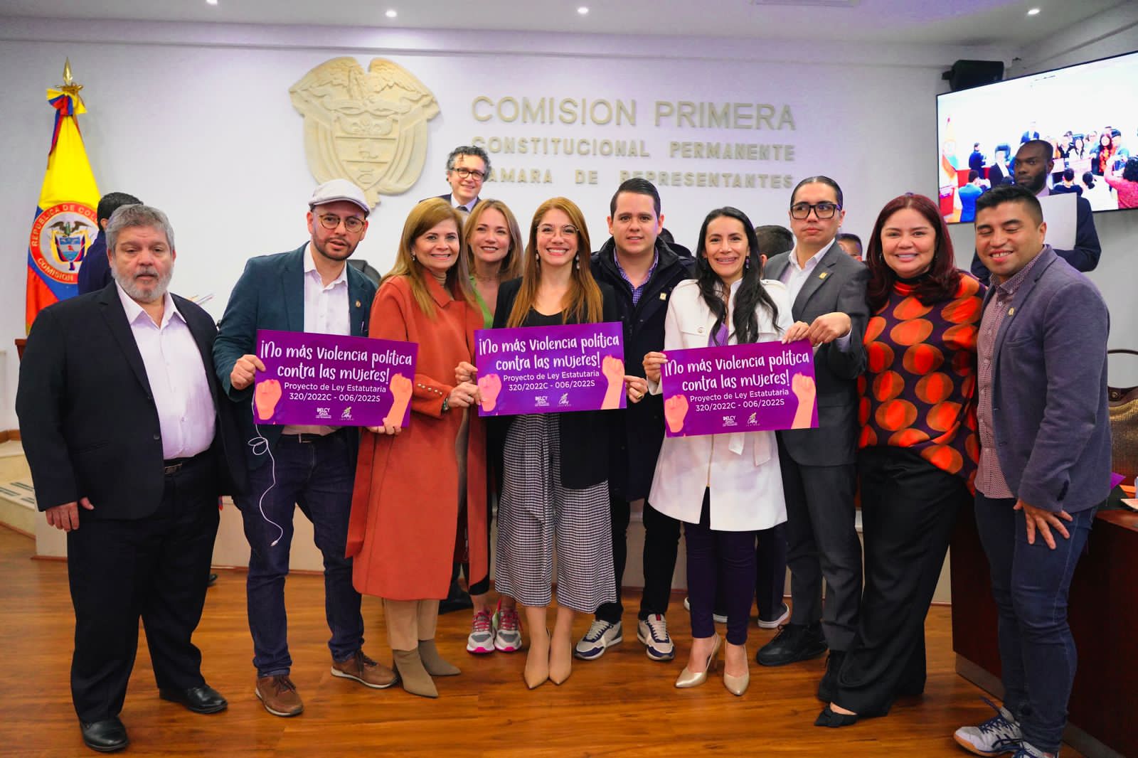 Proyecto que busca prevenir la violencia política contra las mujeres. Foto: https://www.camara.gov.co/