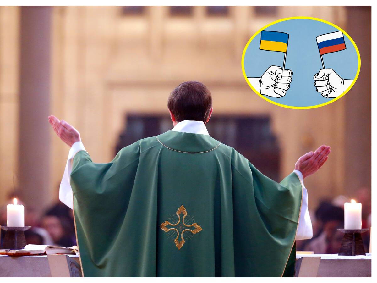 La catedral ucraniana de Londres marcó el aniversario de guerra con un servicio religioso