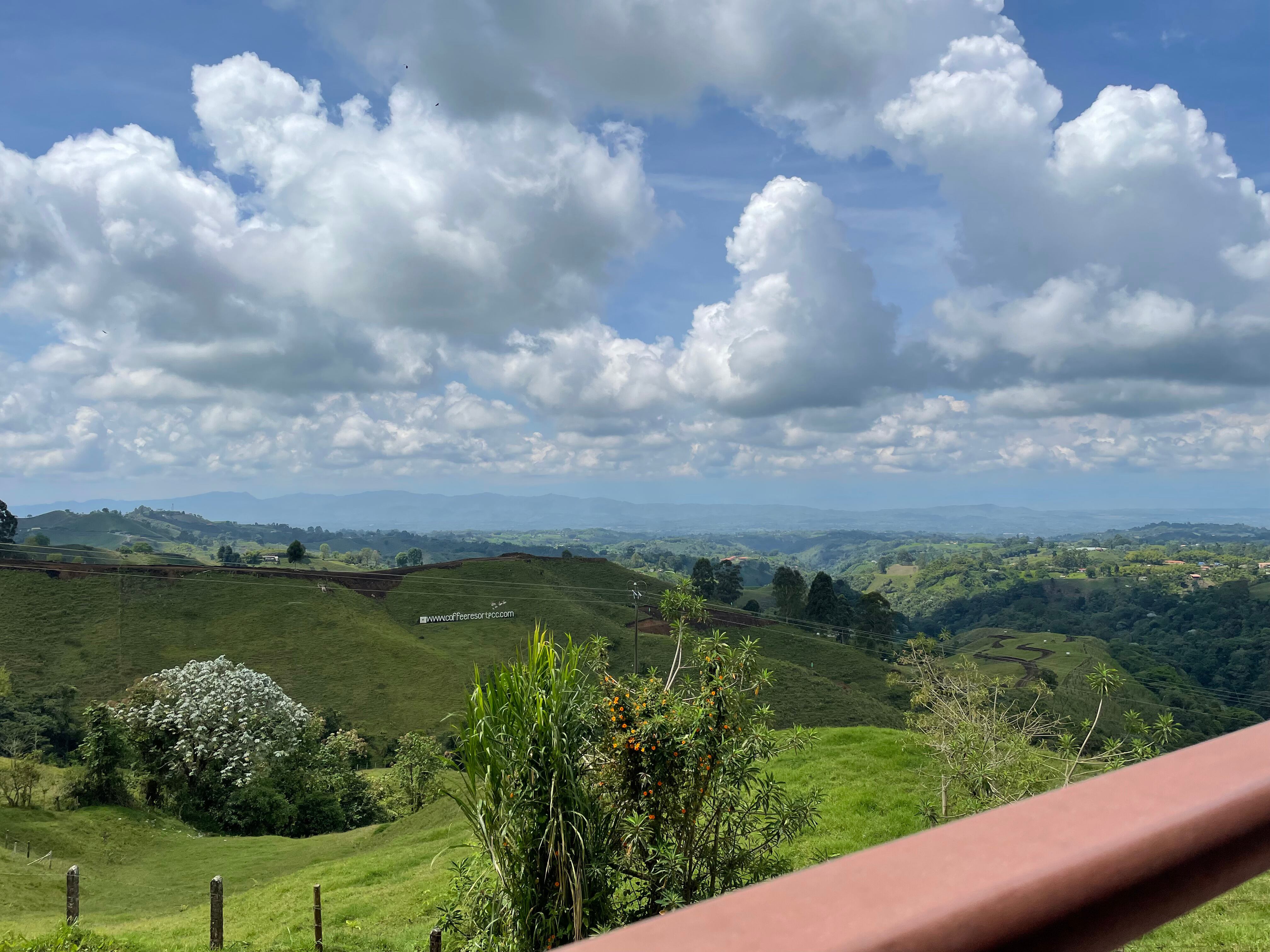 Mirador desde el restaurante Helena Adentro en Filandia, Quindío. Foto: Zaida Piñeros