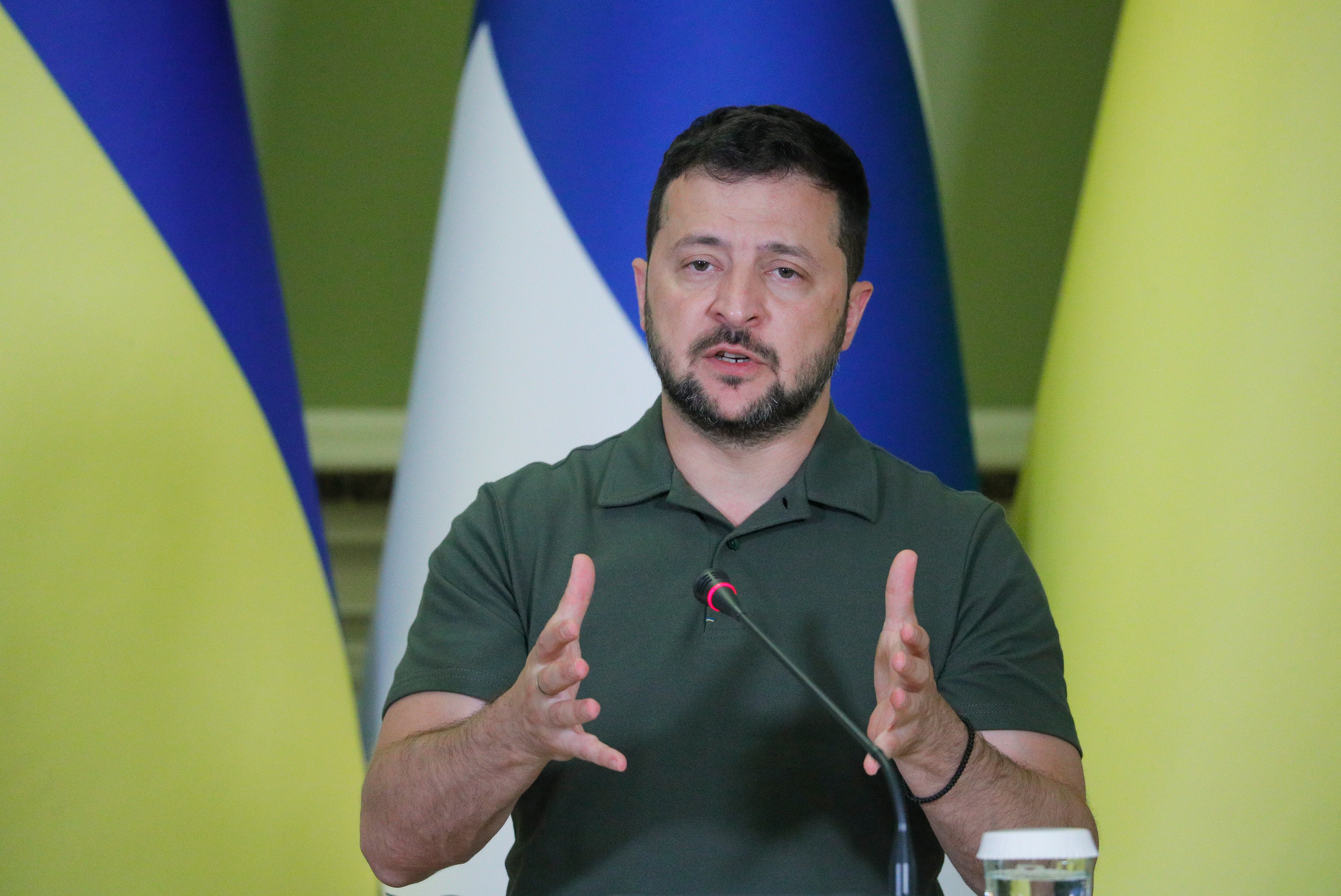 Presidente ucraniano Volodimir Zelenski. EFE/EPA/SERGEY DOLZHENKO