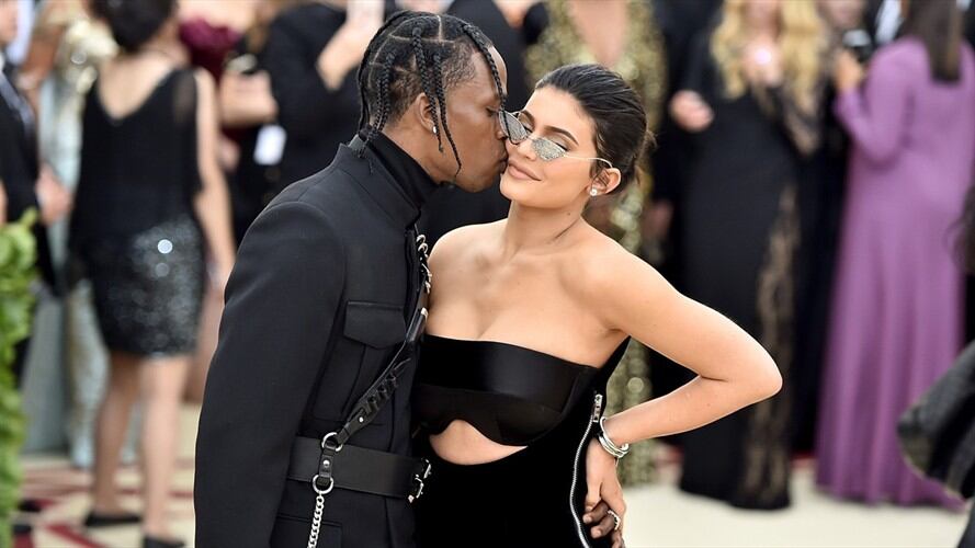 Travis Scott y Kylie Jenner . Foto: Getty Images